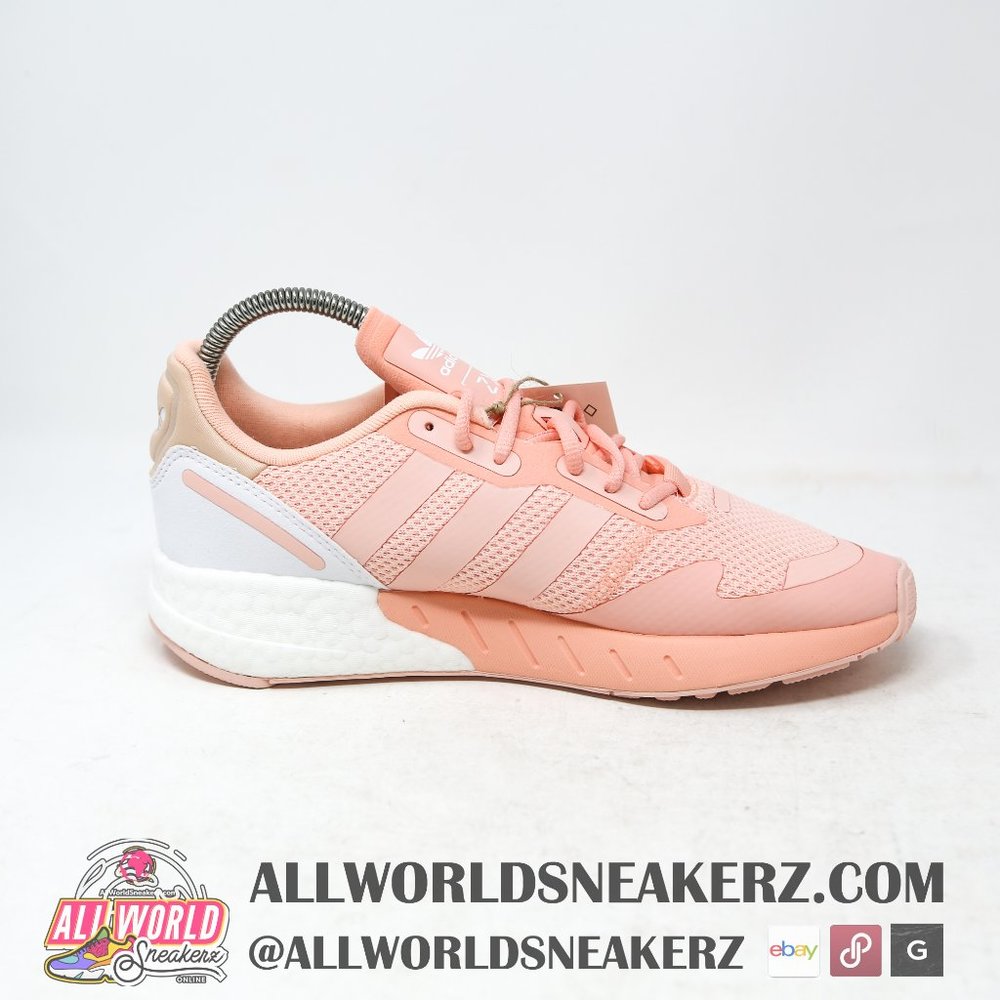 adidas Womens ZX 1K Boost Running, H69038 Pink White Fitness Jogging Training - Picture 3 of 16